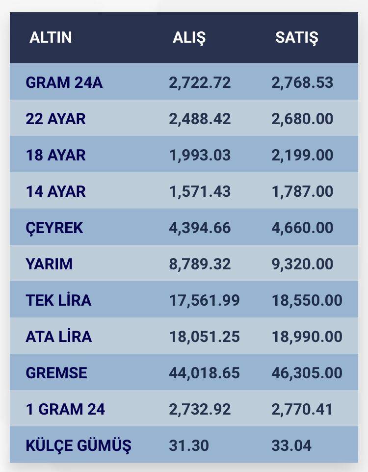 Konya’da altın fiyatları ve güncel döviz kurları I 19 Ağustos 2024 8